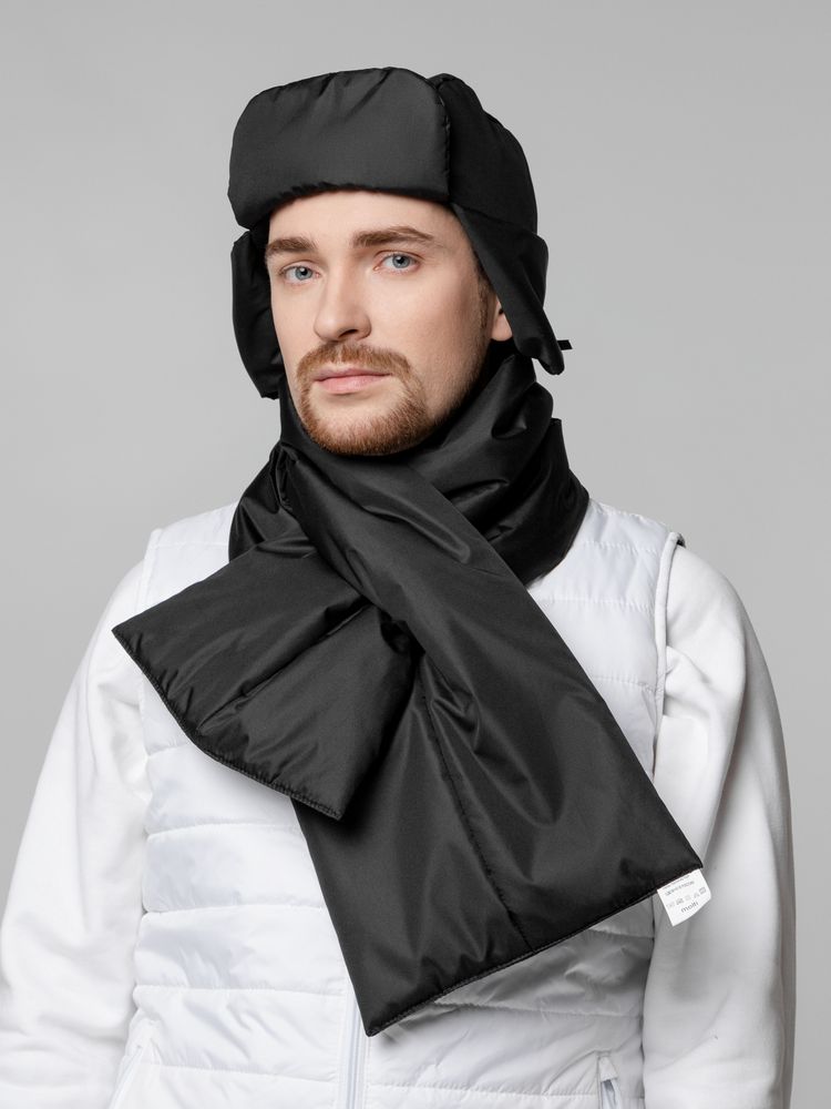 Шапка-ушанка Shelter, черная — изображение 19