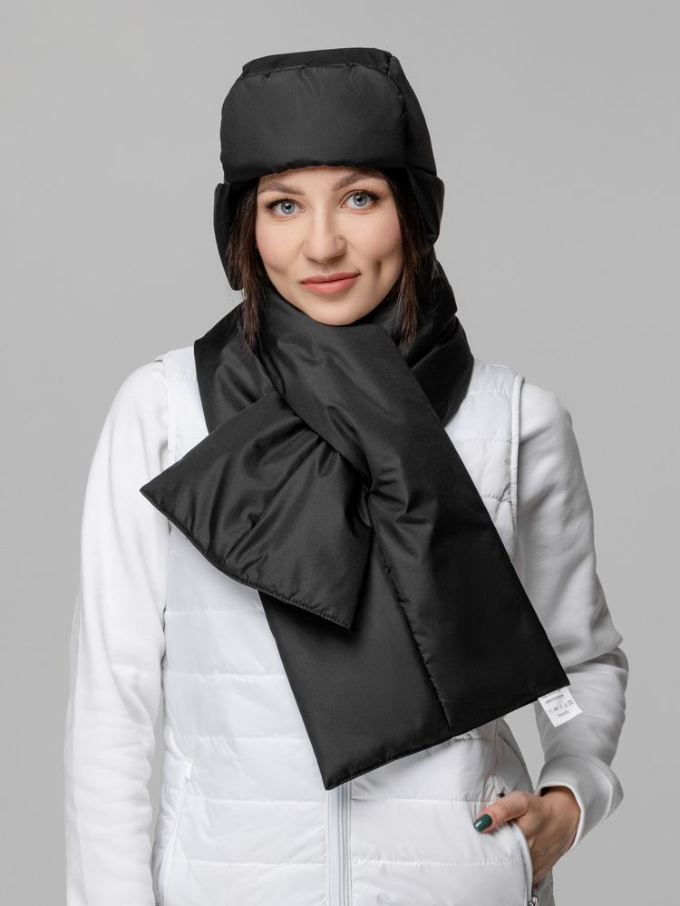 Шапка-ушанка Shelter, черная — изображение 20