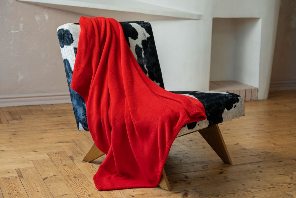 Плед Plush, красный — изображение 8