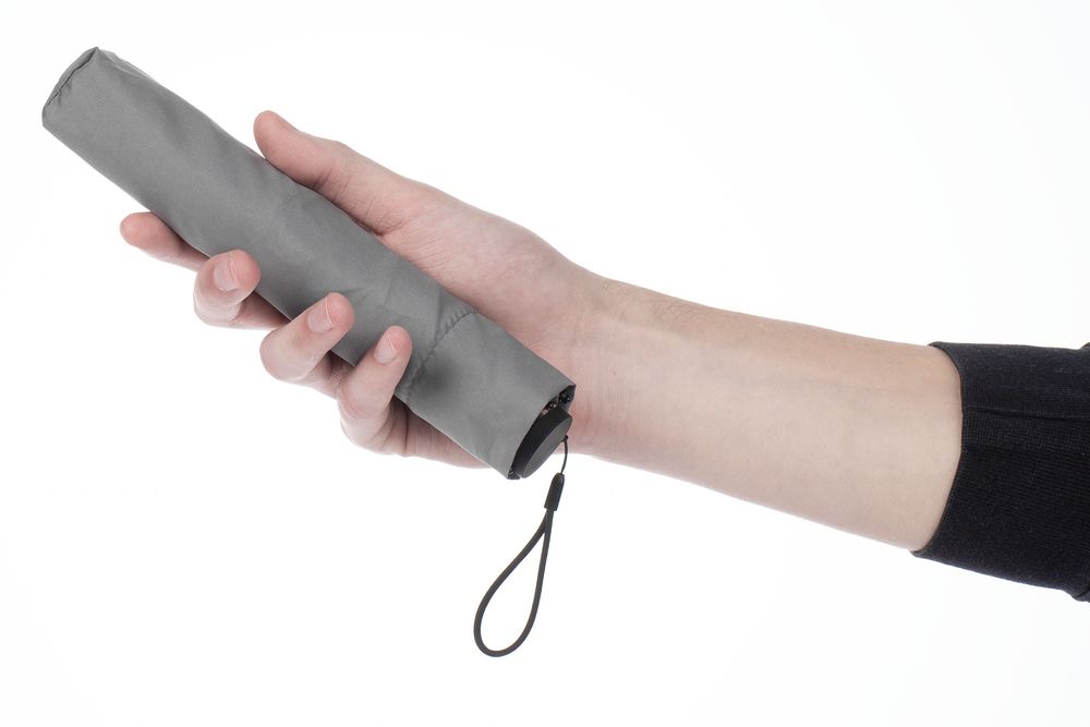 Зонт складной Luft Trek, серый — изображение 5