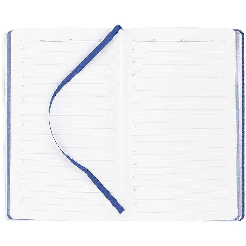 Ежедневник Duplex, недатированный, белый с синим — изображение 8