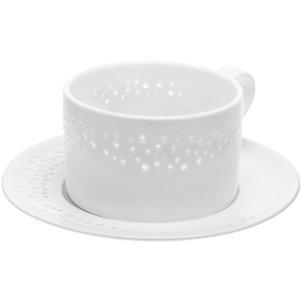 Чайная пара Coralli Luziano, белая — изображение 3