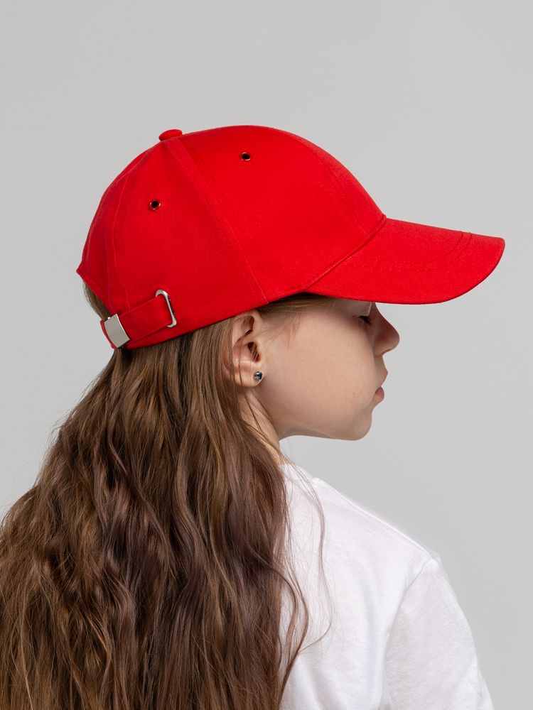 Бейсболка детская Capture Kids, красная — изображение 7