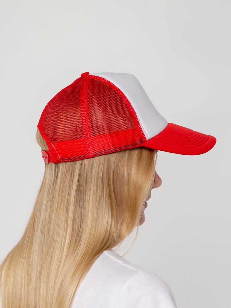 Бейсболка Sunbreaker, красная с белым — изображение 7