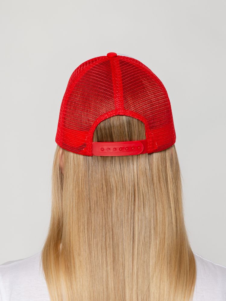 Бейсболка Sunbreaker, красная с белым — изображение 8