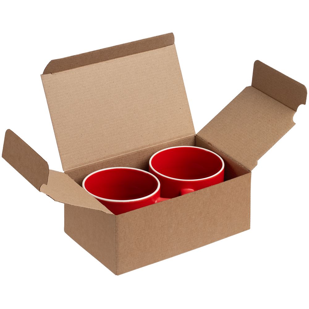 Коробка Couple Cup под 2 кружки, малая, крафт — изображение 5