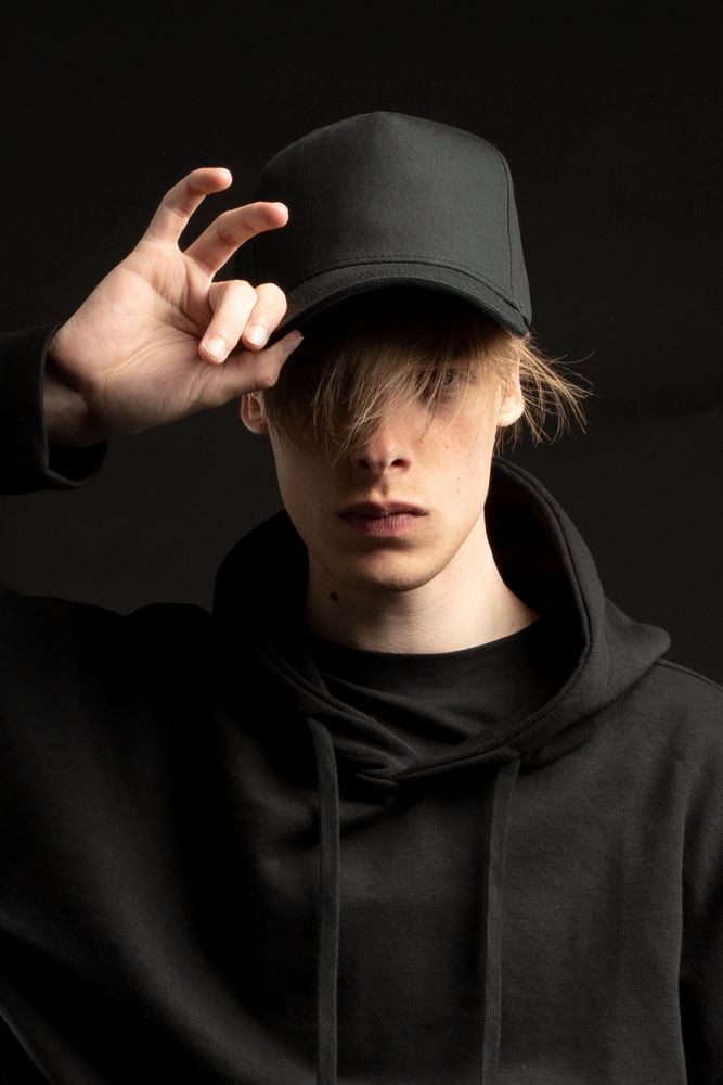 Бейсболка C1, черная — изображение 7