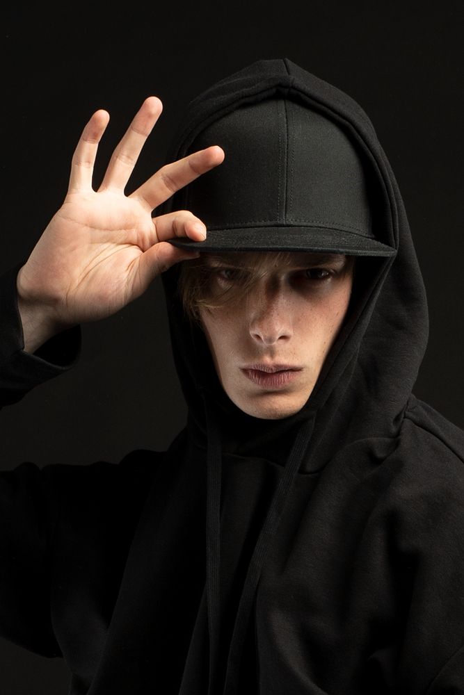 Бейсболка C2, черная — изображение 7