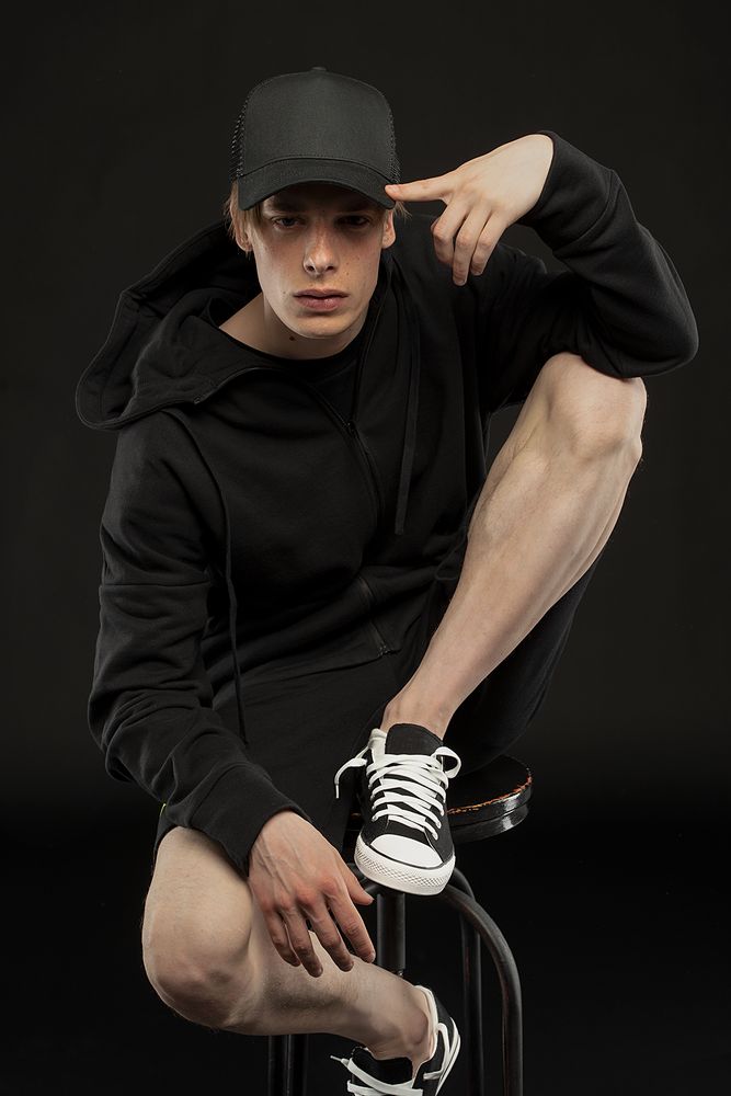 Бейсболка C3, черная — изображение 6