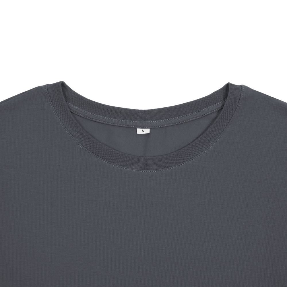 Футболка унисекс оверсайз Crosstown, темно-серая — изображение 5