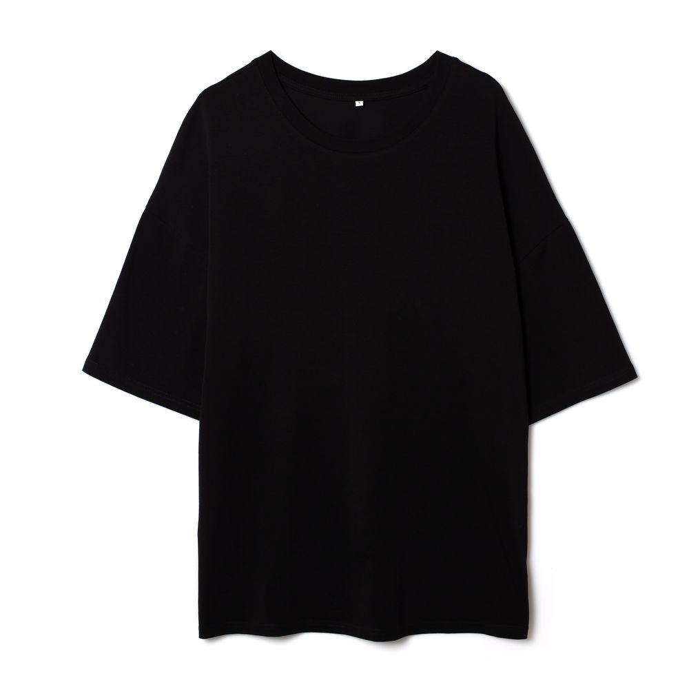 Футболка унисекс оверсайз Crosstown, черная — изображение 3