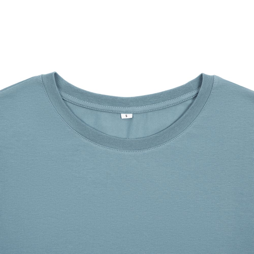 Футболка унисекс оверсайз Crosstown, серо-зеленая — изображение 5