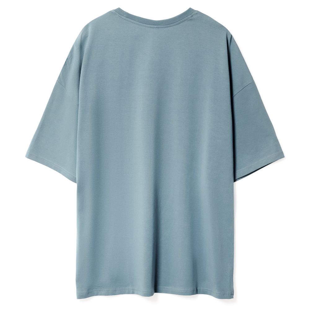 Футболка унисекс оверсайз Crosstown, серо-зеленая — изображение 4