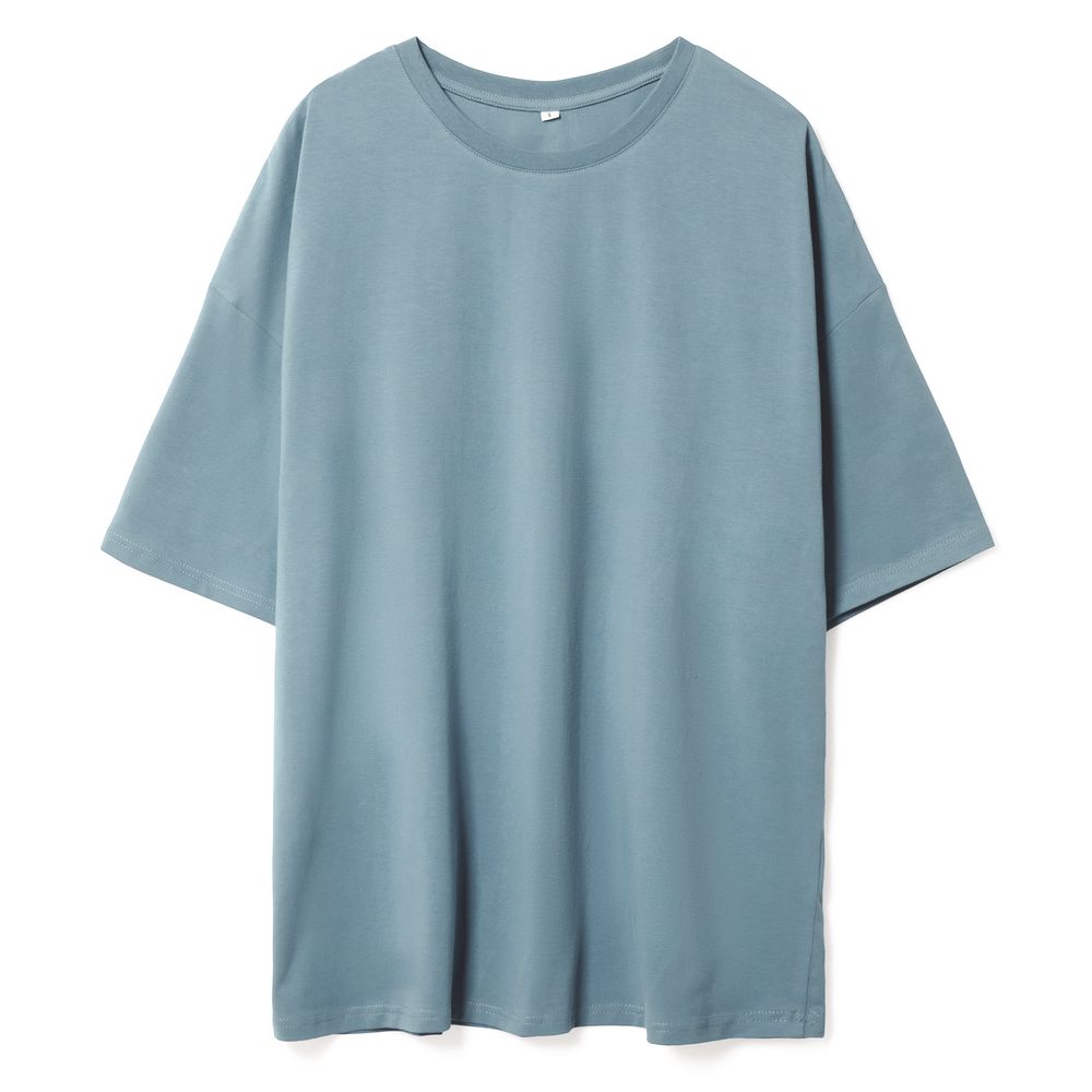 Футболка унисекс оверсайз Crosstown, серо-зеленая — изображение 3