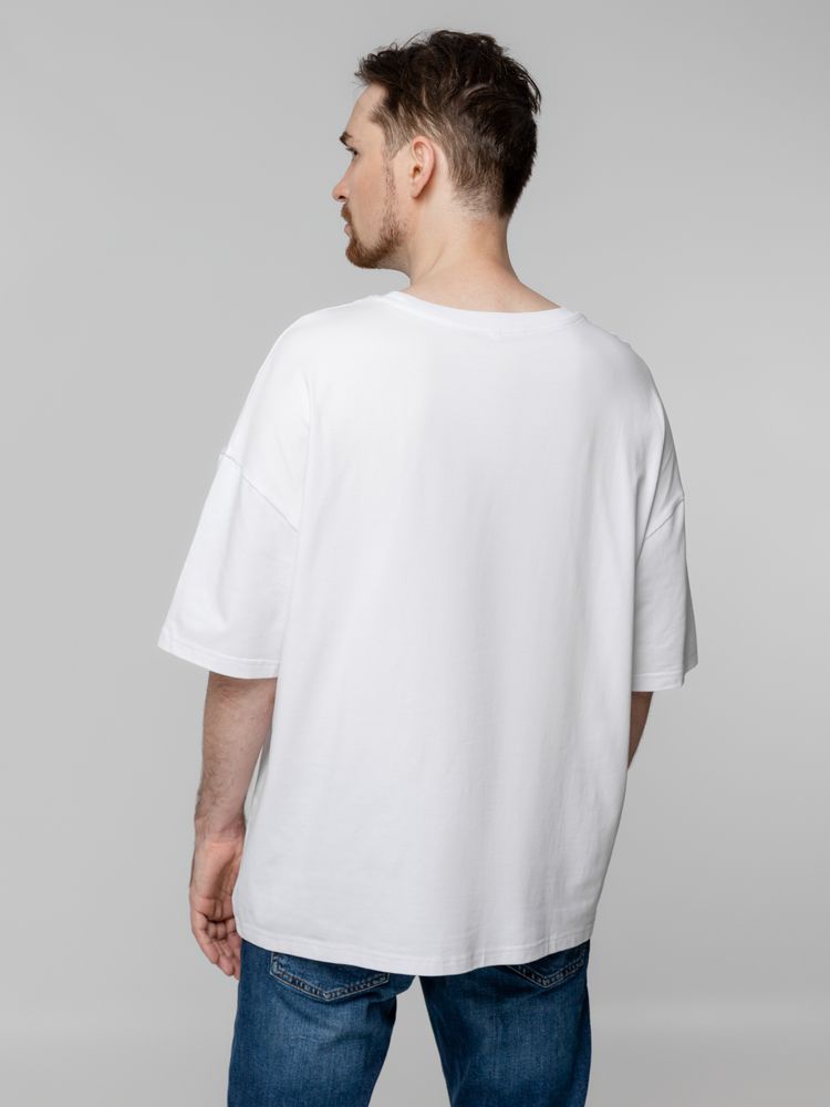 Футболка унисекс оверсайз Crosstown, белая — изображение 11