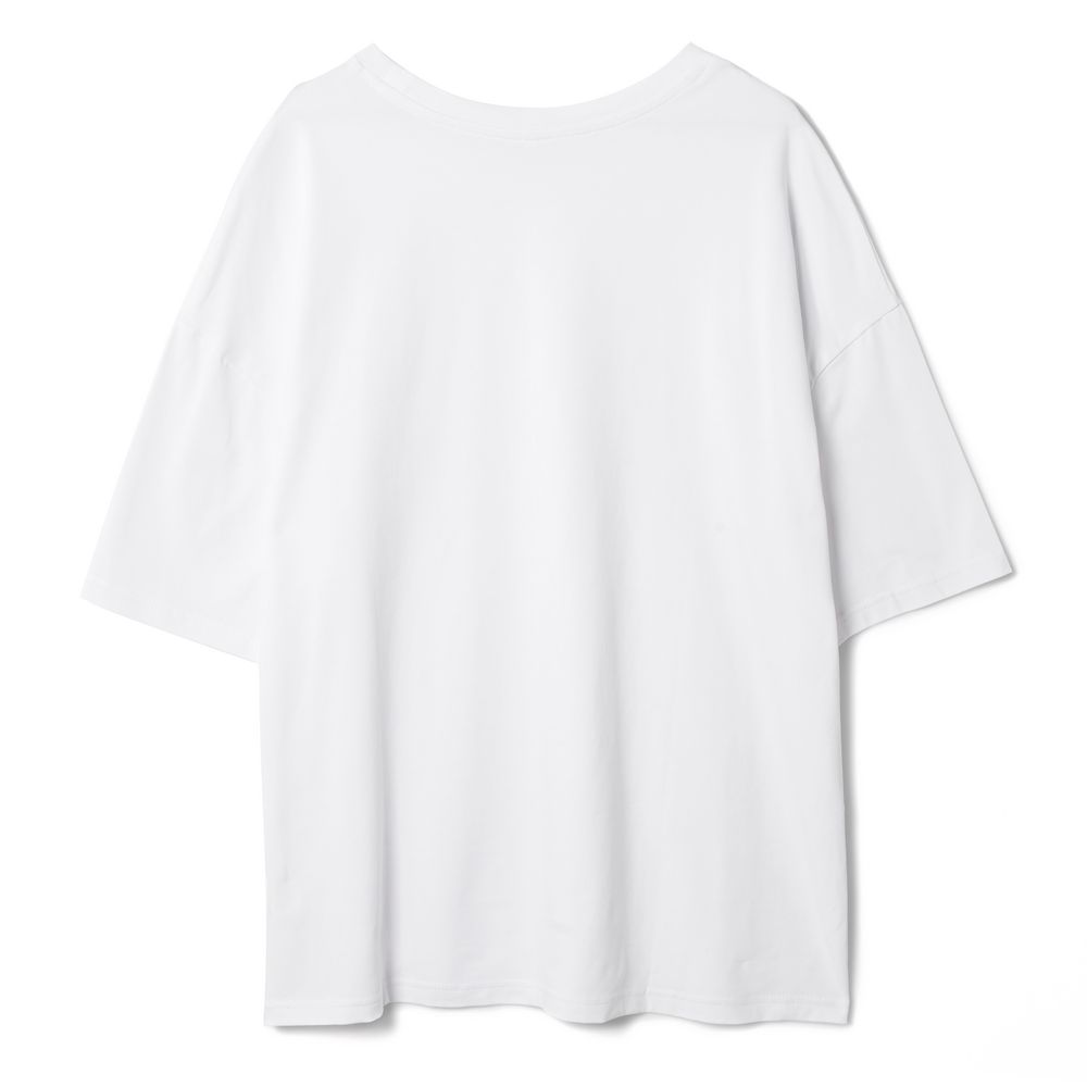 Футболка унисекс оверсайз Crosstown, белая — изображение 4