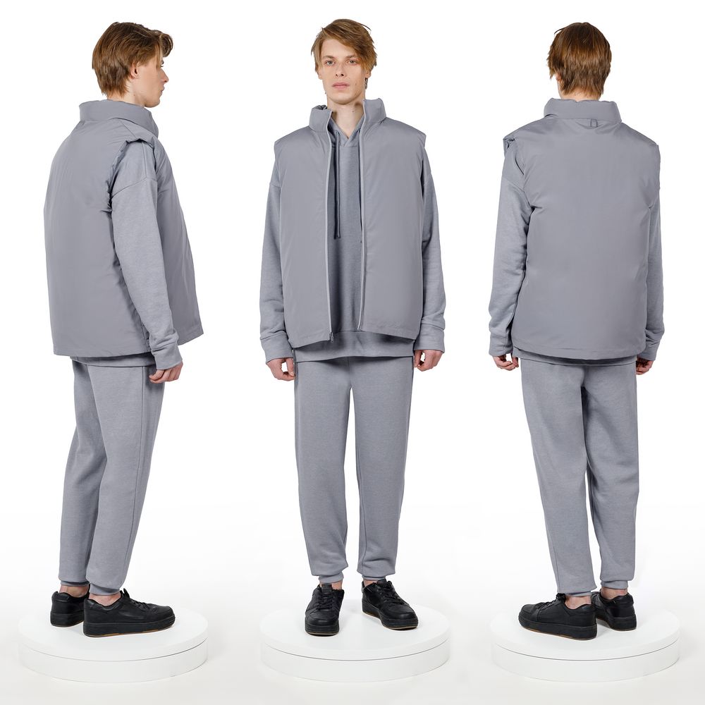 Жилет двусторонний V2, серый — изображение 11