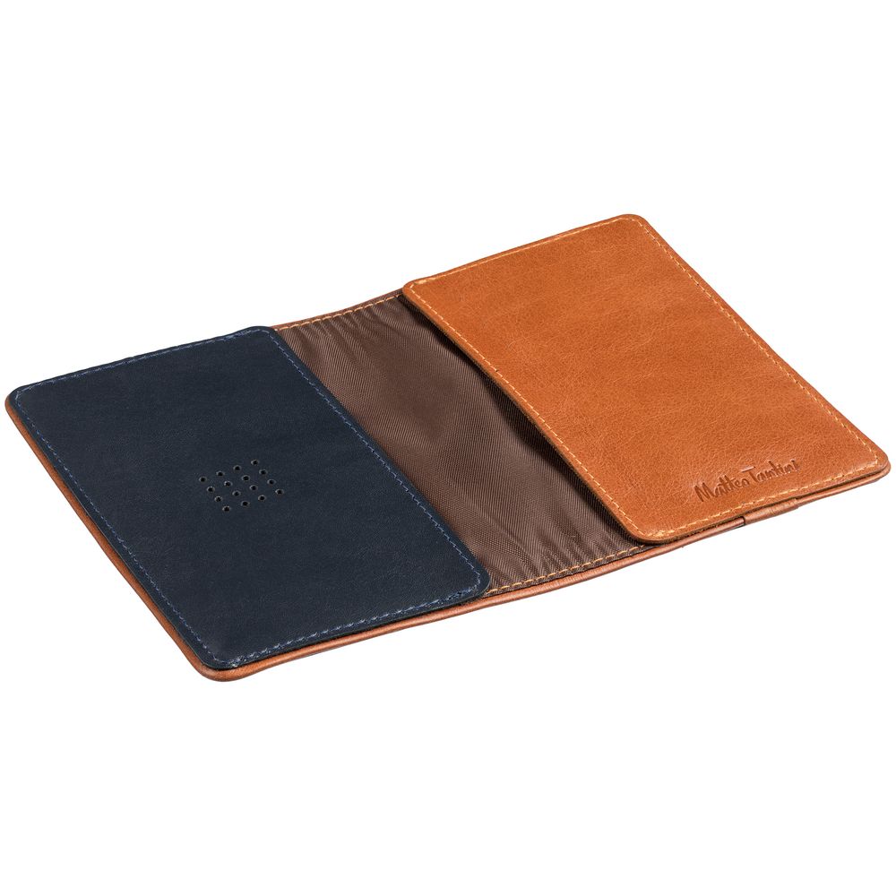 Обложка для паспорта Kalsa Palermo, синяя — изображение 3