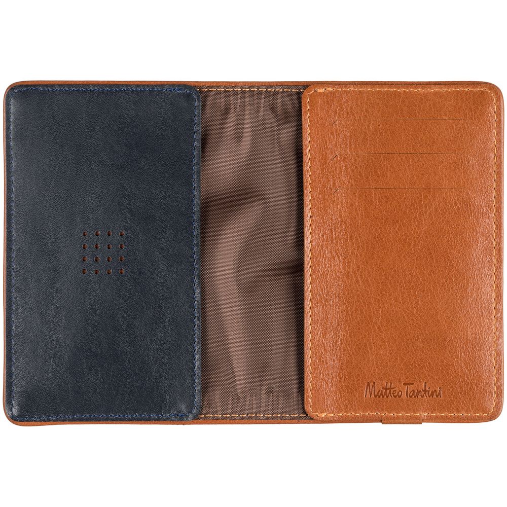 Обложка для паспорта Kalsa Palermo, синяя — изображение 8