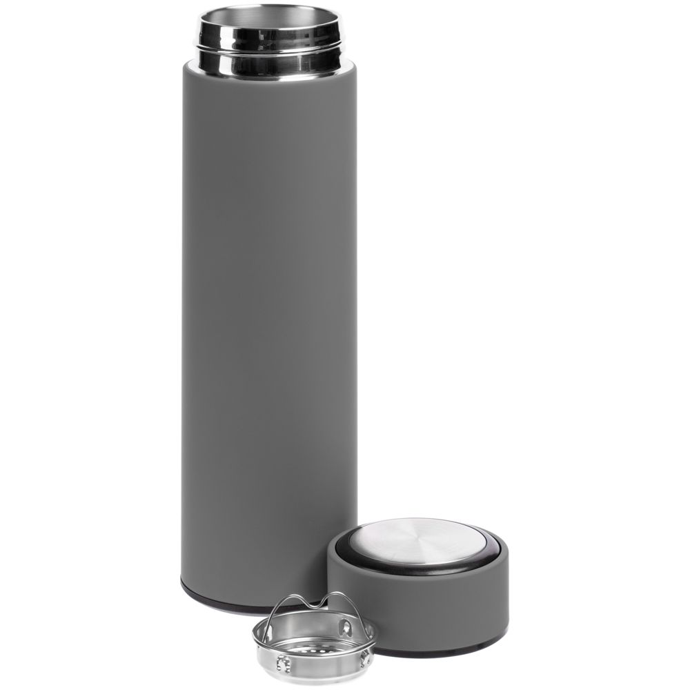 Термос с ситечком Percola, ver.2, серый — изображение 4