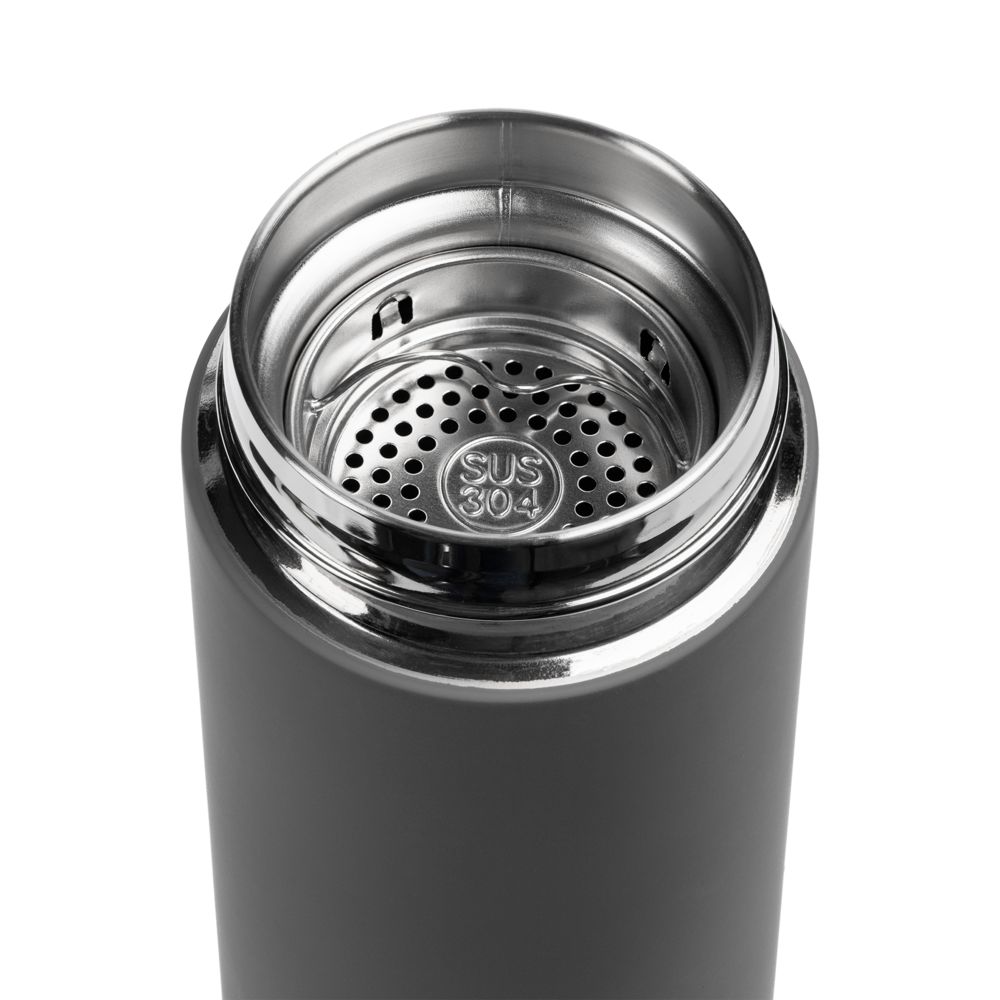 Термос с ситечком Percola, ver.2, серый — изображение 5