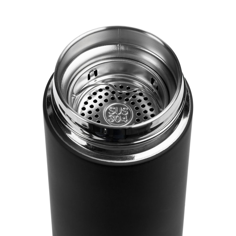 Термос с ситечком Percola, ver.2, черный — изображение 5