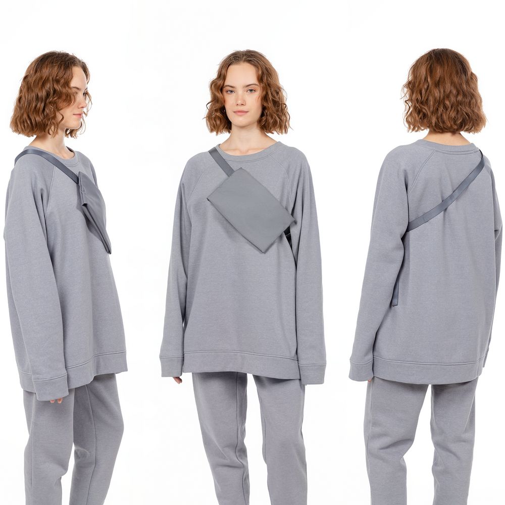 Поясная сумка W2, серая — изображение 7