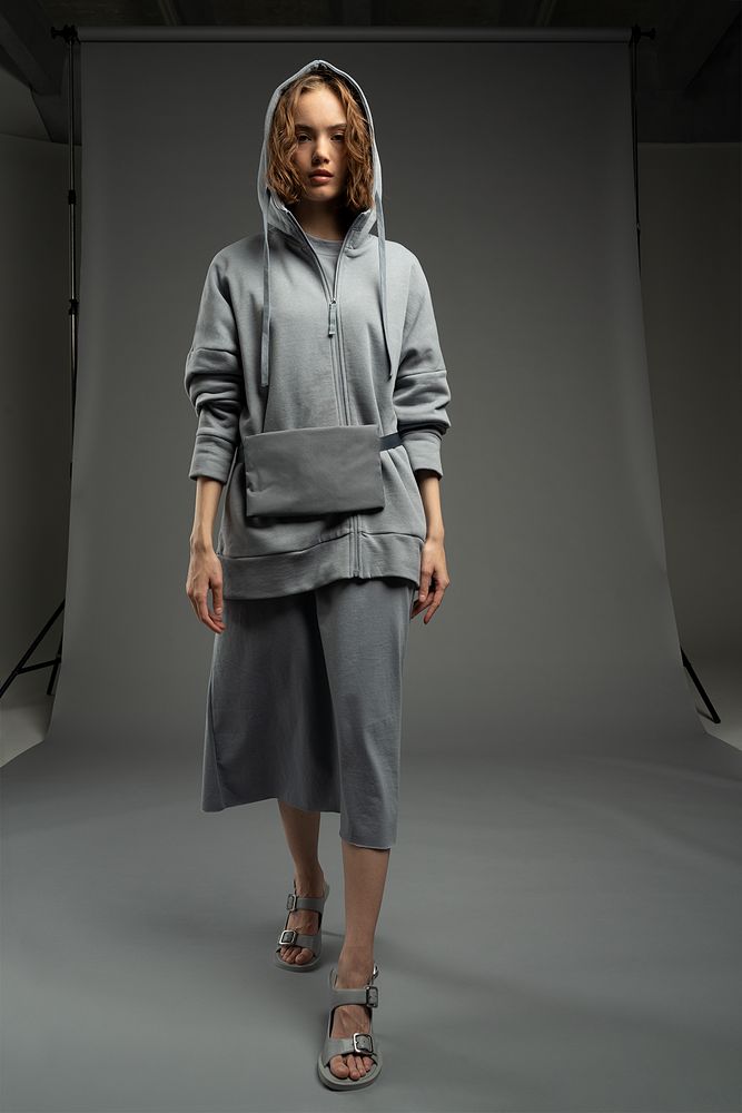 Поясная сумка W2, серая — изображение 5