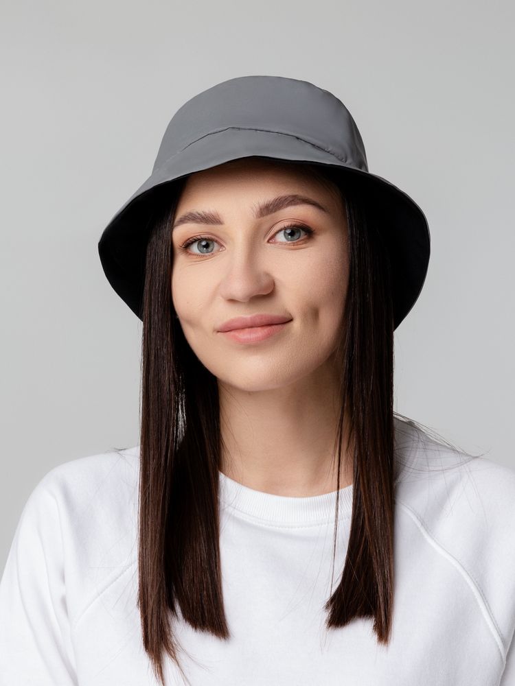 Панама Manifest из светоотражающей ткани, серая — изображение 9