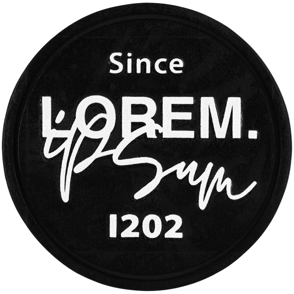 Лейбл из ПВХ Dzeta Round, L, черный — изображение 3