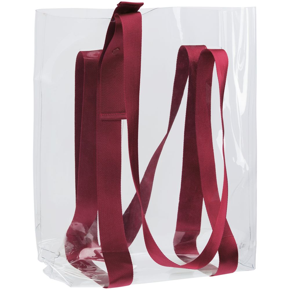 Шопер Clear Fest, прозрачный с красными ручками — изображение 4