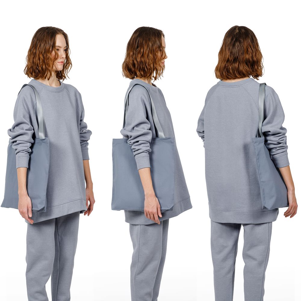 Шопер B4, серый с серыми ручками — изображение 6