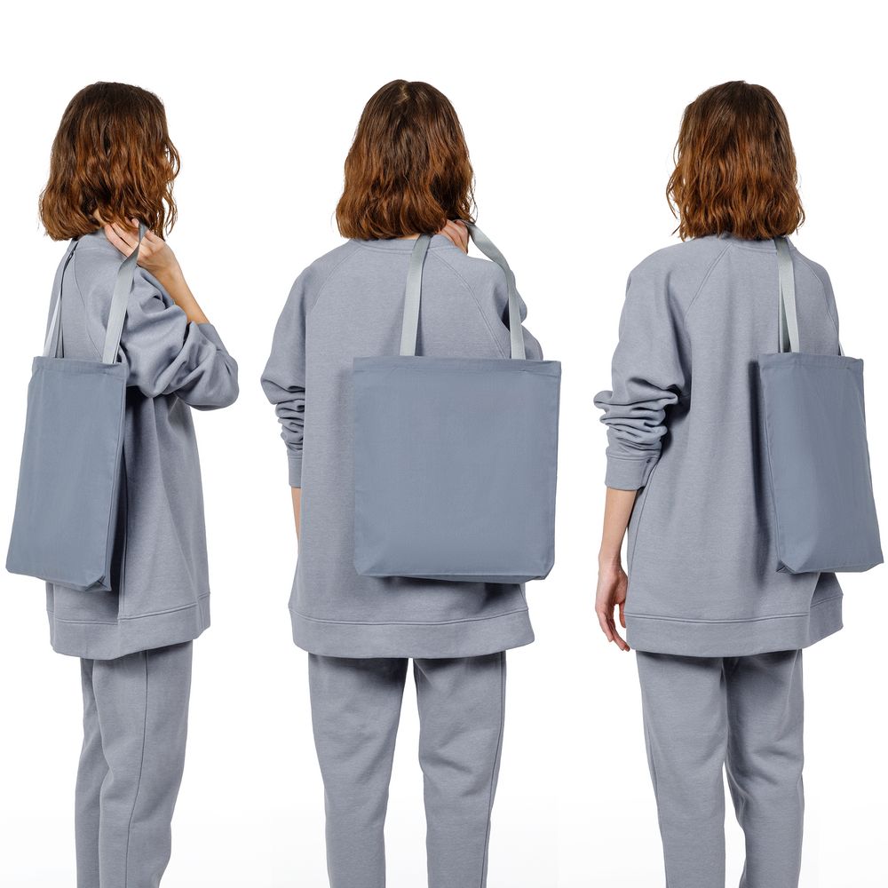 Шопер B5, серый с серыми ручками — изображение 6