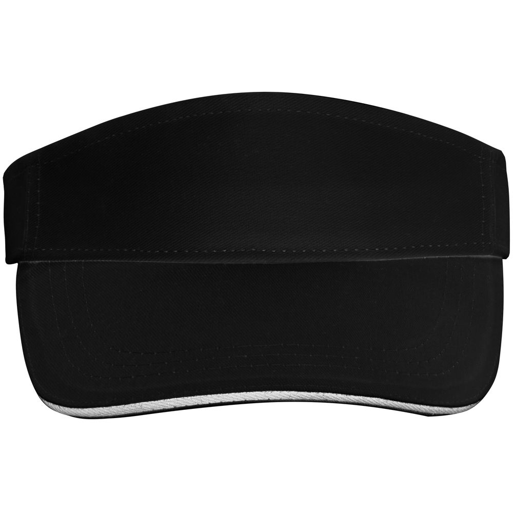 Козырек Active, черный с белым кантом — изображение 3
