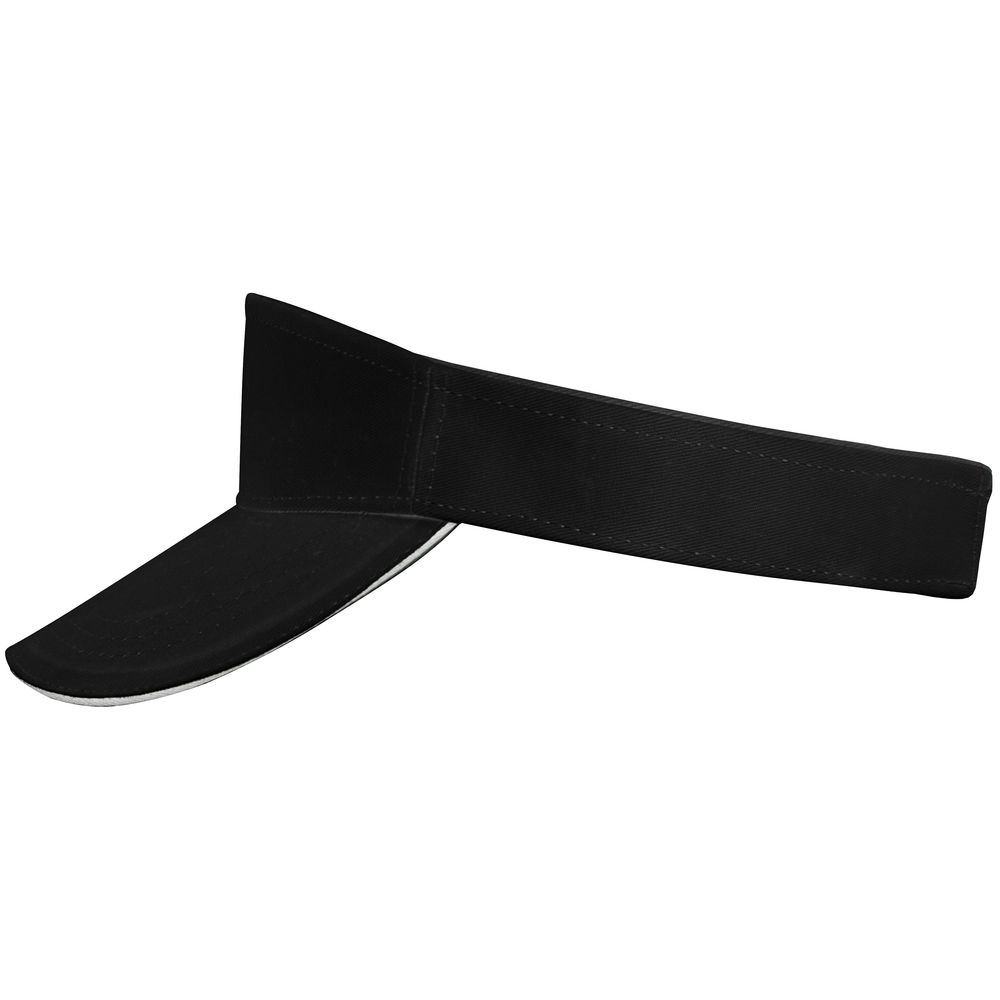 Козырек Active, черный с белым кантом — изображение 4