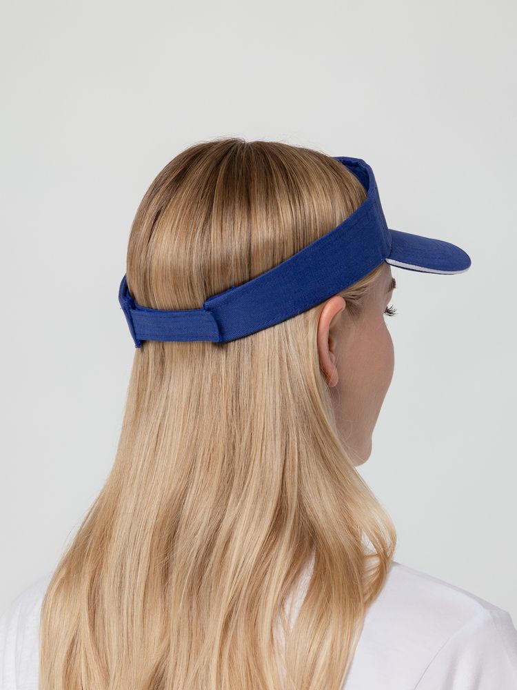 Козырек Active, ярко-синий с белым кантом — изображение 12