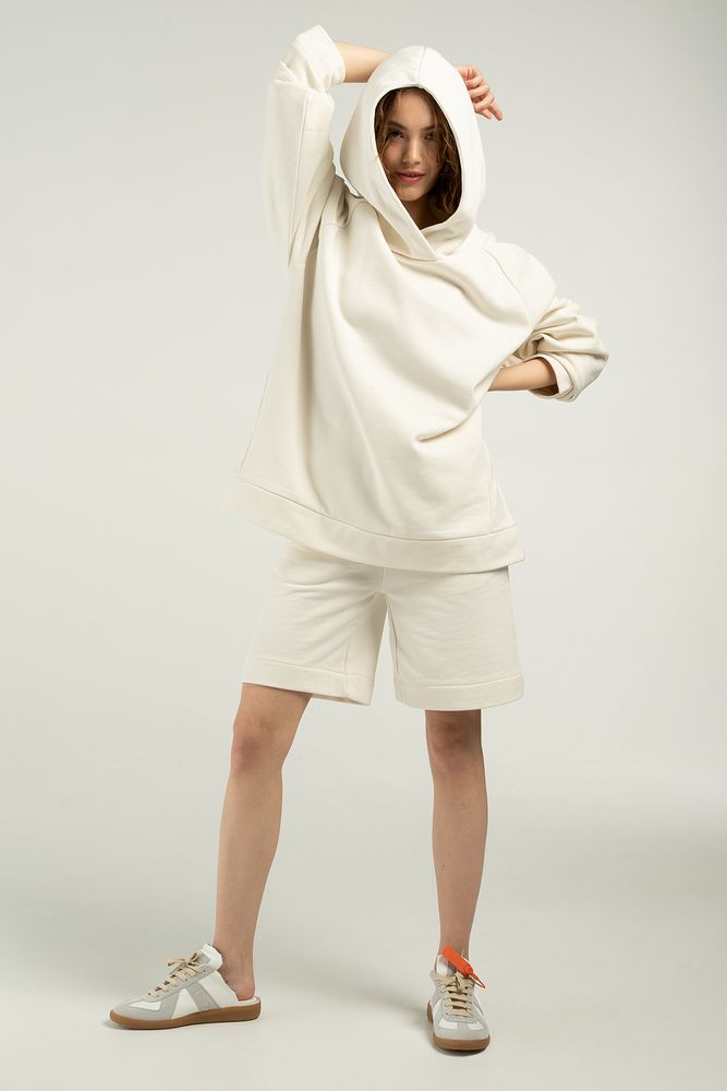 Худи унисекс H1, молочно-белое — изображение 3