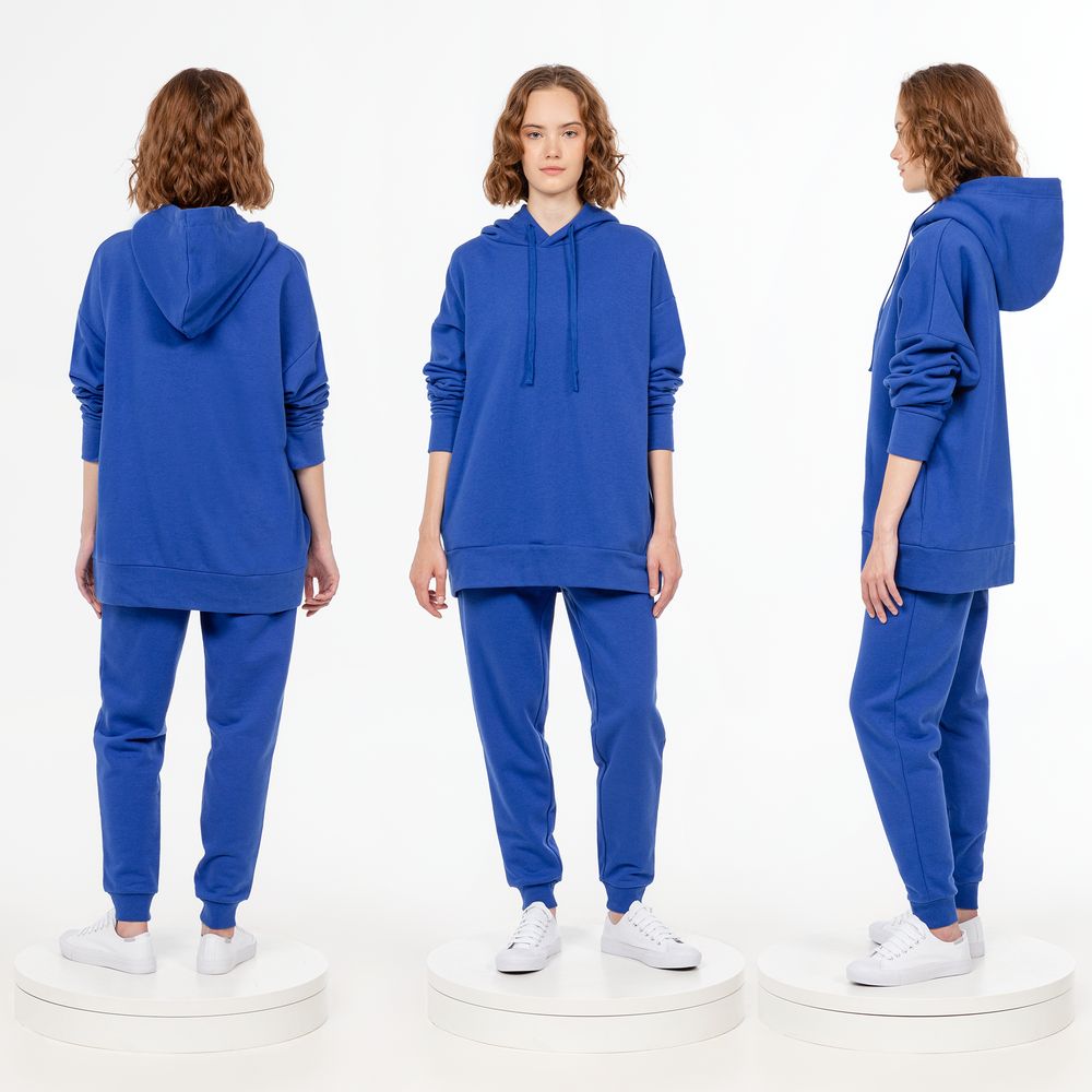 Худи унисекс H2, синее — изображение 5