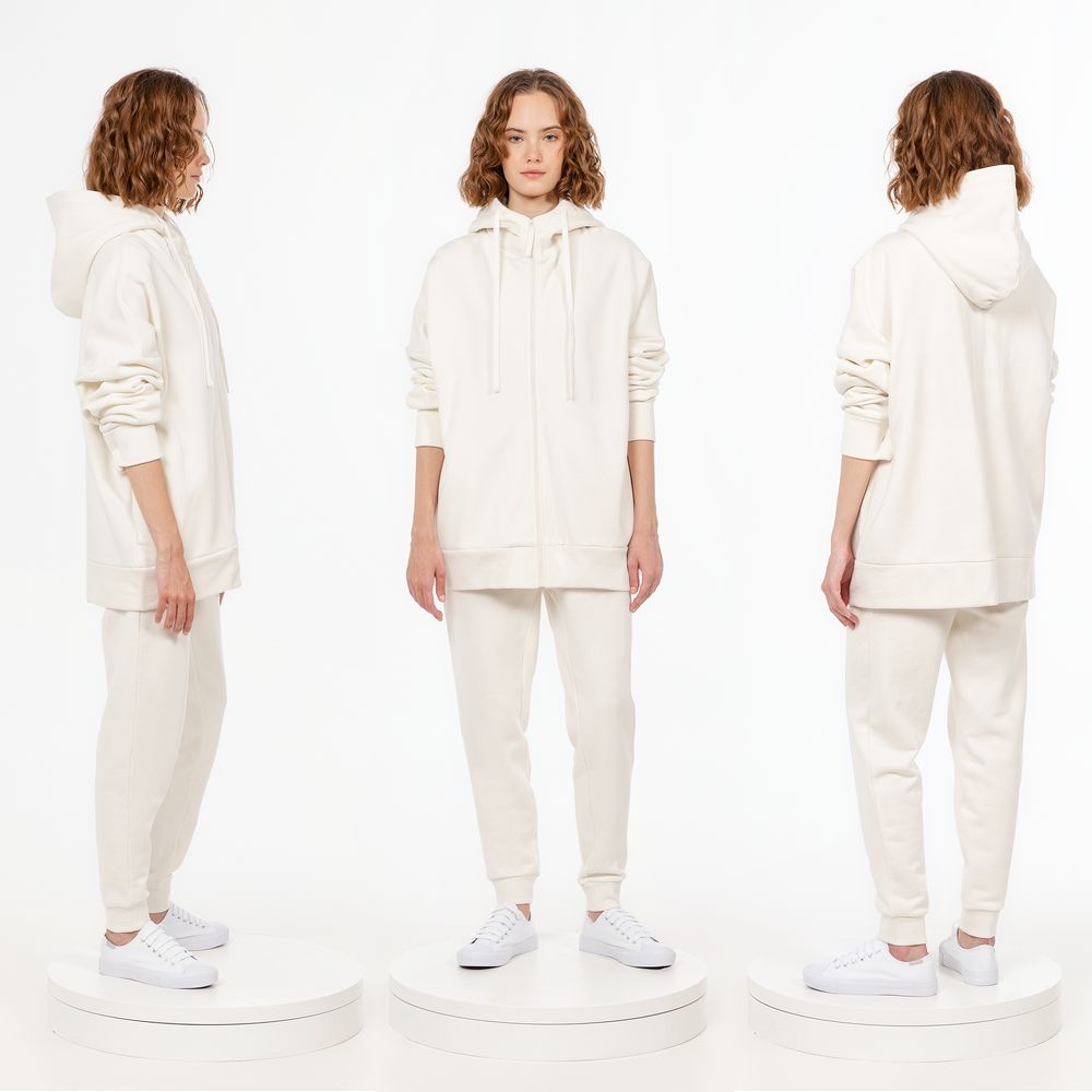 Толстовка унисекс H3, молочно-белая — изображение 4