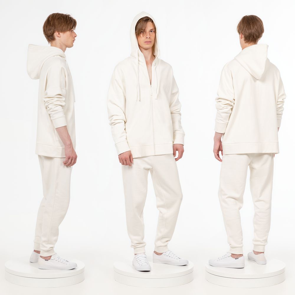 Толстовка унисекс H3, молочно-белая — изображение 6