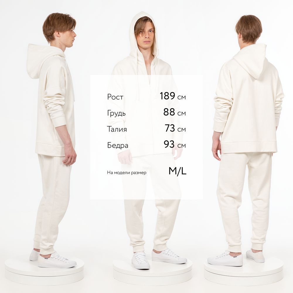 Толстовка унисекс H3, молочно-белая — изображение 7