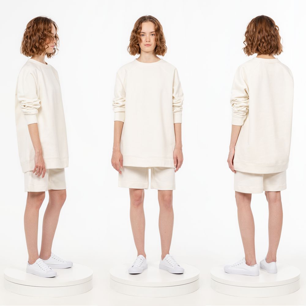 Свитшот унисекс S1, молочно-белый — изображение 5