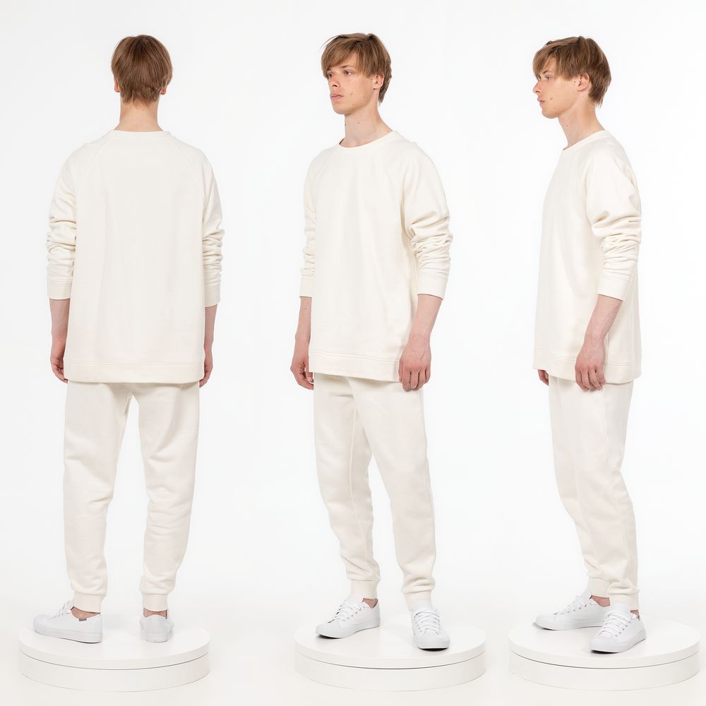 Свитшот унисекс S1, молочно-белый — изображение 7