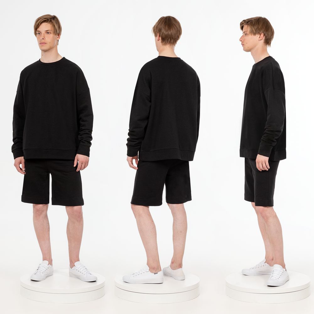 Свитшот унисекс S2, черный — изображение 4