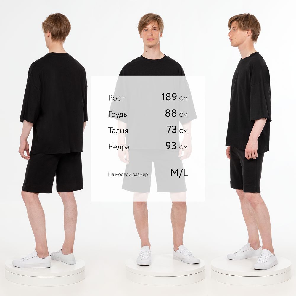 Футболка унисекс оверсайз T1, черная — изображение 6