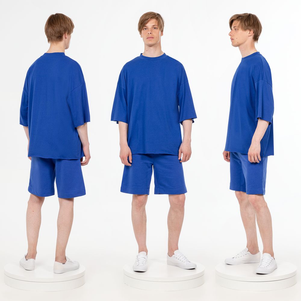 Футболка унисекс оверсайз T1, синяя — изображение 5