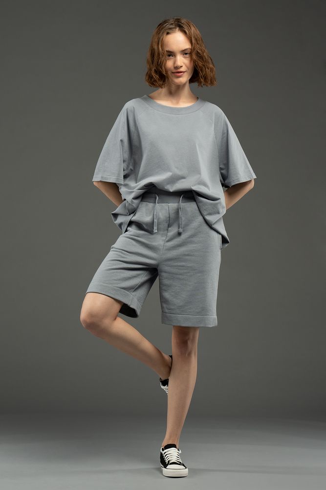 Футболка унисекс оверсайз T2, серая — изображение 4