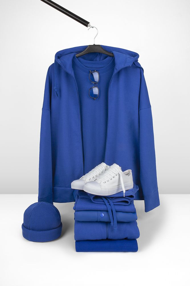 Футболка унисекс оверсайз T3, синяя — изображение 14