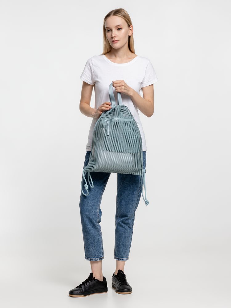 Рюкзак-мешок Verkko, серо-голубой — изображение 11