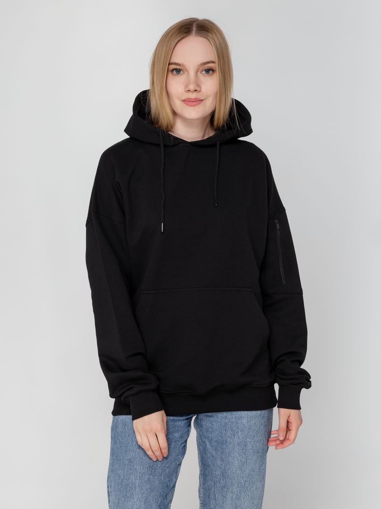 Худи унисекс Hand Some, черное — изображение 9